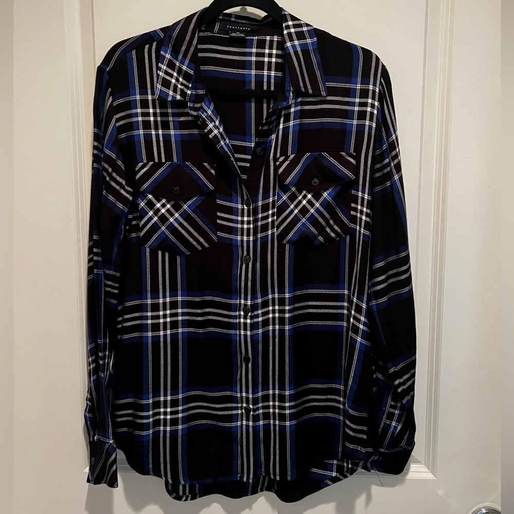 Sanctuary button up blouse, size XS